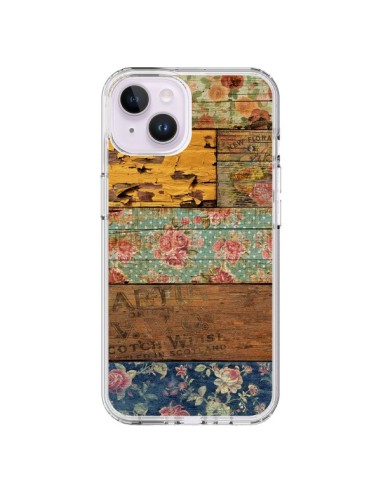iPhone 14 Plus Case Barocco Style Wood - Maximilian San