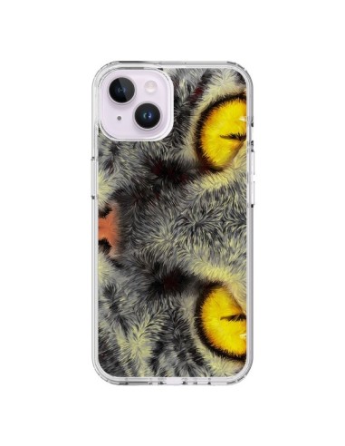 Coque iPhone 14 Plus Chat Gato Loco - Maximilian San