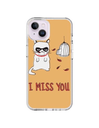 Cover iPhone 14 Plus Gatto I Miss You - Maximilian San