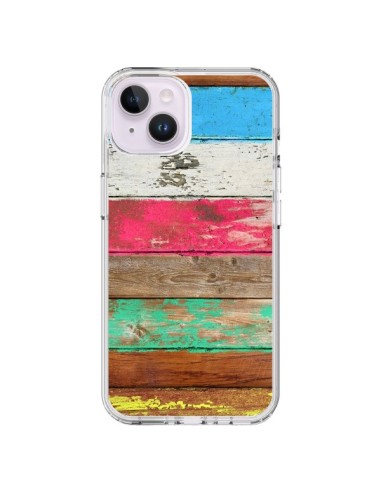 Coque iPhone 14 Plus Eco Fashion Bois - Maximilian San