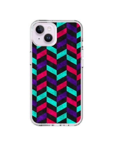 Coque iPhone 14 Plus Azteque Geometric Mundo - Maximilian San