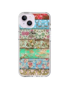 iPhone 14 Plus Case Rococo Style Wood Flowers -...