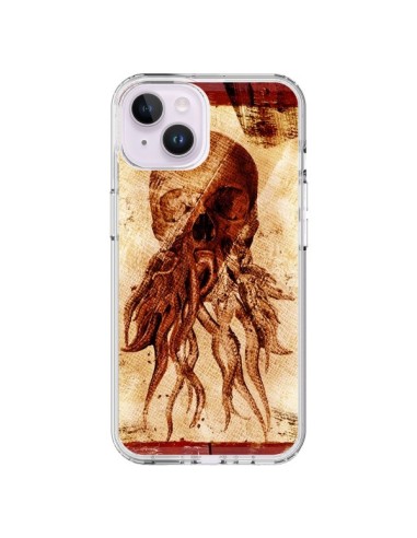 Coque iPhone 14 Plus Octopu Skull Poulpe Tête de Mort - Maximilian San