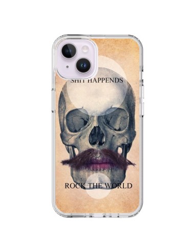 Coque iPhone 14 Plus Rock Skull Tête de Mort - Maximilian San