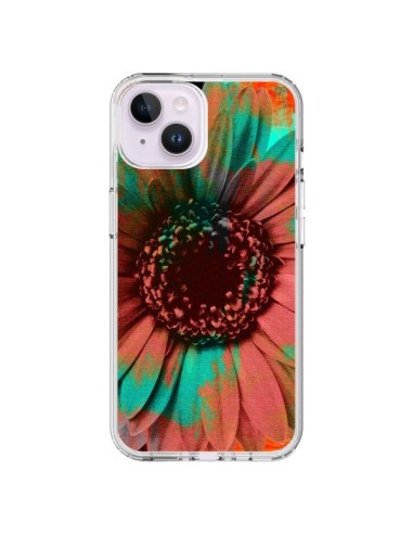 Coque iPhone 14 Plus Tournesol Lysergic Flower - Maximilian San