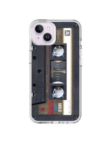 Cover iPhone 14 Plus Cassette Oro K7 - Maximilian San