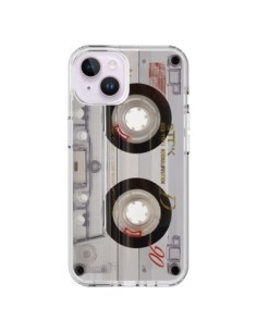 Coque iPhone 14 Plus Cassette Transparente K7 -...