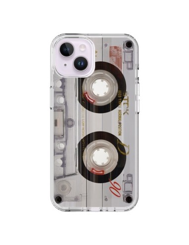Coque iPhone 14 Plus Cassette Transparente K7 - Maximilian San