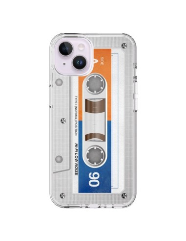 Cover iPhone 14 Plus Bianco Cassette K7 - Maximilian San