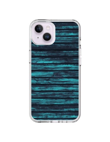 Coque iPhone 14 Plus Blue Moon Wood Bois - Maximilian San