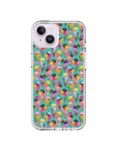 Coque iPhone 14 Plus Cute Ice Creams - Ninola Design