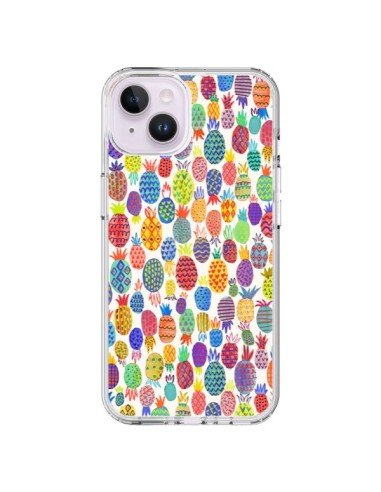 Coque iPhone 14 Plus Cute Pineapples - Ninola Design