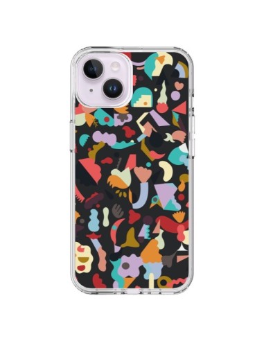 iPhone 14 Plus Case Dreamy Animal Shapes Black - Ninola Design