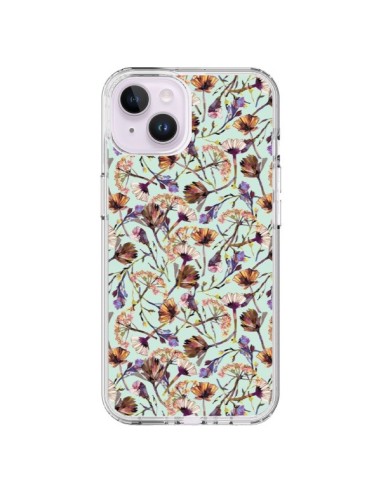 iPhone 14 Plus Case Dry Blue Flowers - Ninola Design