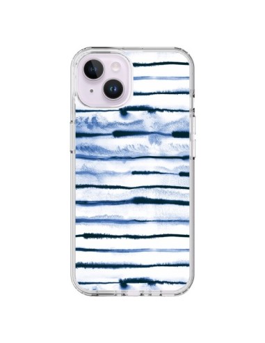 iPhone 14 Plus Case Electric Lines White - Ninola Design