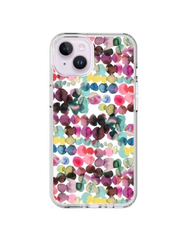 Coque iPhone 14 Plus Gradient Tropical Color Lines - Ninola Design
