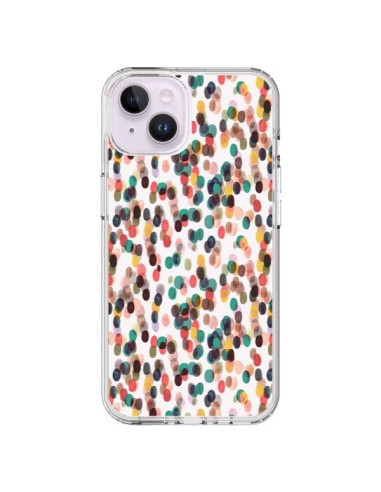 iPhone 14 Plus Case Rainbow Lace Neon Multicolor - Ninola Design