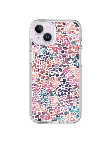 Coque iPhone 14 Plus Soft Nautical Watercolor Lines - Ninola Design