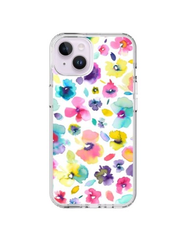 iPhone 14 Plus Case Flowers Colorful Painting - Ninola Design