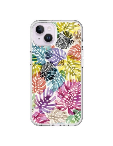 Coque iPhone 14 Plus Tigers and Leopards Yellow - Ninola Design
