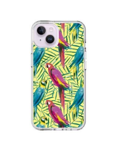 Coque iPhone 14 Plus Tropical Monstera Leaves Multicolored - Ninola Design