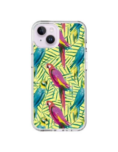 iPhone 14 Plus Case Pappagalli Tropicali Multicolor - Ninola Design