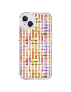 Coque iPhone 14 Plus Vichy Black Yellow - Ninola Design