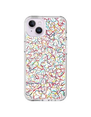 iPhone 14 Plus Case Water Drawings White - Ninola Design