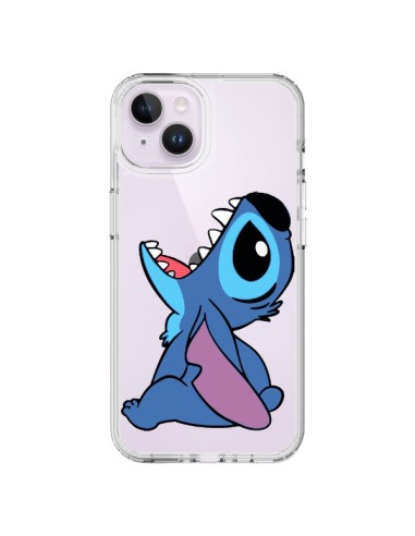 Coque iPhone 14 Plus Stitch de Lilo et Stitch Transparente