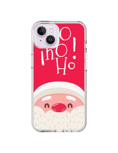 Cover iPhone 14 Plus Babbo Natale Oh Oh Oh Rosso - Nico