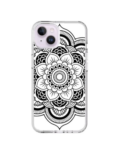 Coque iPhone 14 Plus Mandala Noir Azteque - Nico