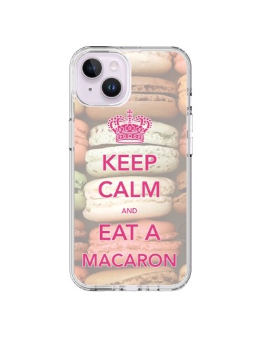 Coque iPhone 14 Plus Keep Calm and Eat A Macaron - Nico