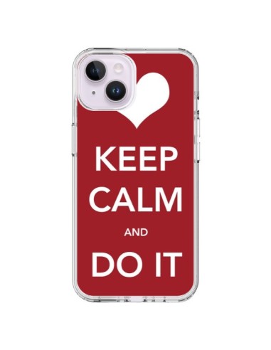 Cover iPhone 14 Plus Keep Calm and Do It - Nico