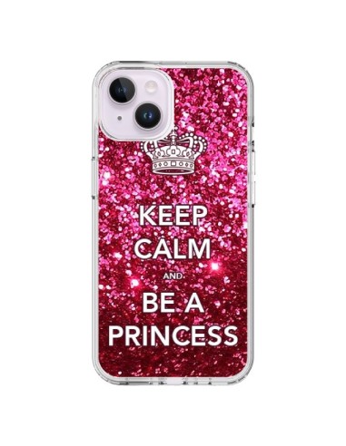 Coque iPhone 14 Plus Keep Calm and Be A Princess - Nico