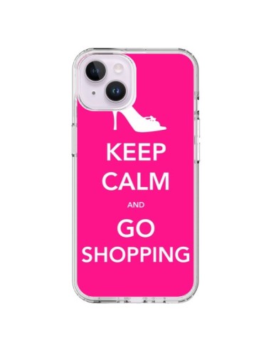 Coque iPhone 14 Plus Keep Calm and Go Shopping - Nico