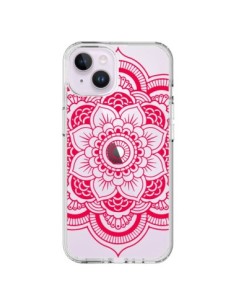 Cover iPhone 14 Plus Mandala Rosa Fucsia Azteco...