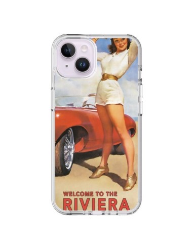 Cover iPhone 14 Plus Welcome to Monaco Vintage Pin Up - Nico
