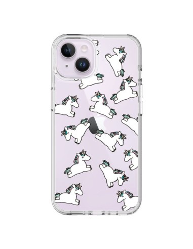 Coque iPhone 14 Plus Licorne Crinière Transparente - Nico