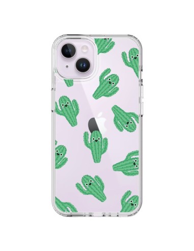Coque iPhone 14 Plus Chute de Cactus Smiley Transparente - Nico