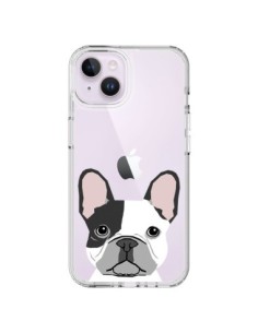 Cover iPhone 14 Plus Bulldog Francese Cane Trasparente -...