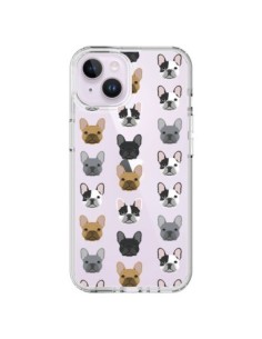 Coque iPhone 14 Plus Chiens Bulldog Français Transparente...