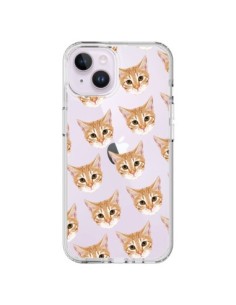 iPhone 14 Plus Case Cat Beige Clear - Pet Friendly