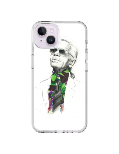 Cover iPhone 14 Plus Karl Lagerfeld Fashion Designer Moda - Percy