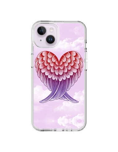 Coque iPhone 14 Plus Ailes d'ange Amour - Rachel Caldwell