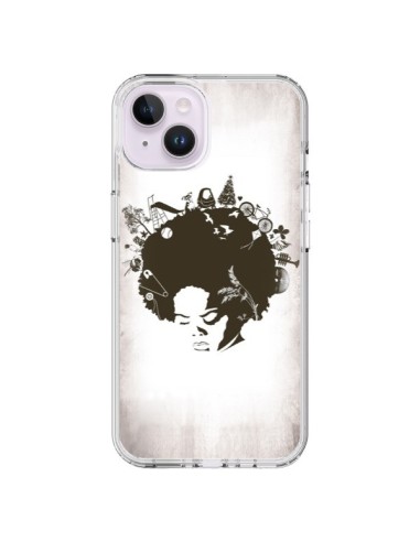 Coque iPhone 14 Plus Childhood Garden Afro - Rachel Caldwell