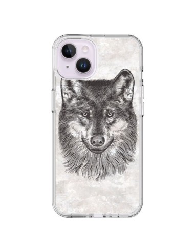 Cover iPhone 14 Plus Lupo Grigio - Rachel Caldwell