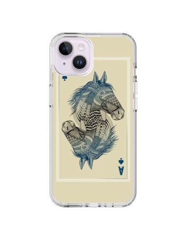 Coque iPhone 14 Plus Cheval Carte Jeu Horse As - Rachel Caldwell