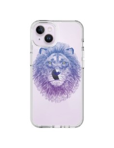 Cover iPhone 14 Plus Leone Animale Trasparente - Rachel...