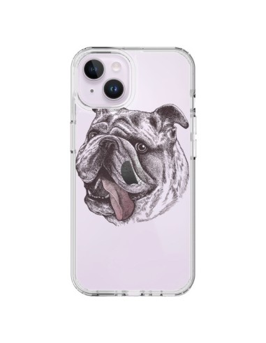 Coque iPhone 14 Plus Chien Bulldog Dog Transparente - Rachel Caldwell