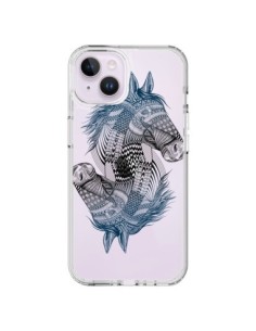 Coque iPhone 14 Plus Cheval Horse Double Transparente -...